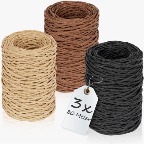 3x Papierdraht Blumenbindedraht Set Basteldraht für DIY Dekodraht für Geschenk