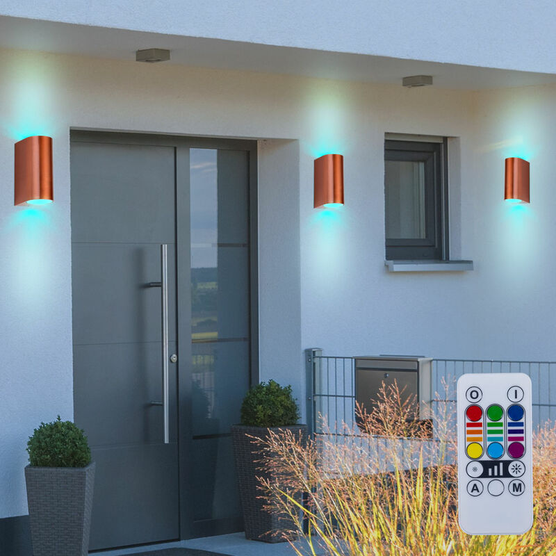 3x lampade da parete luci esterne faretti veranda