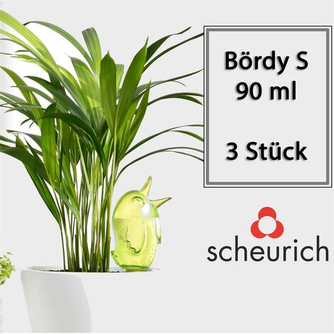 3x Scheurich Bewässerungssystem Bördy S3 x Grün 90ml Füllmenge Wasserspender Scheurich Wasserspender Bördy S 90 ml