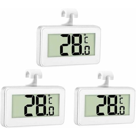 Mini thermomètre numérique LCD hygromètre réfrigérateur congélateur  température humidité mètre blanc incubateur d'oeufs