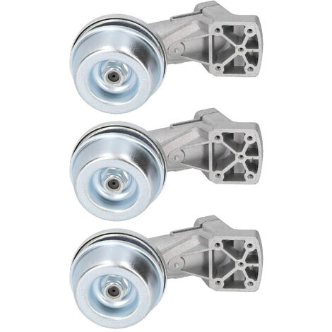 3x Trade-Shop Getriebekopf / Winkelgetriebe, M12x1,5 Linksgewinde, 6,5mm Vierkantwelle, kompatibel mit Stihl Freischneider Motorsense 28mm Rohrdurchmesser
