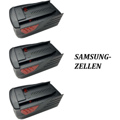 3x Trade-Shop Li-Ion Akku, 36V / 4000mAh für Hilti VC20-UL, VC20-UM, VC40-UL, VC40-UM, WSC7.25, WSC70, WSR36, WSR36-A ersetzt B36/3.9, 2203932, 418009