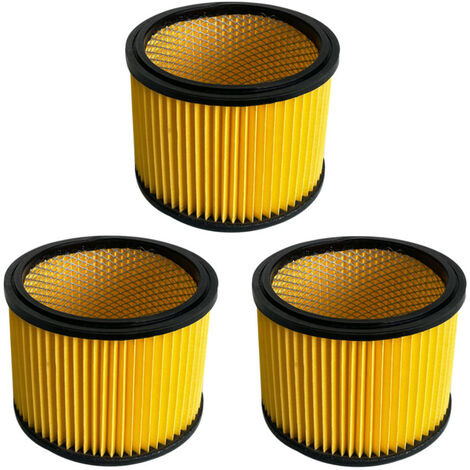 Universal 18-50l Lamellen Falten Rund Filter gelb für Einhell RT-VC 1500 WM