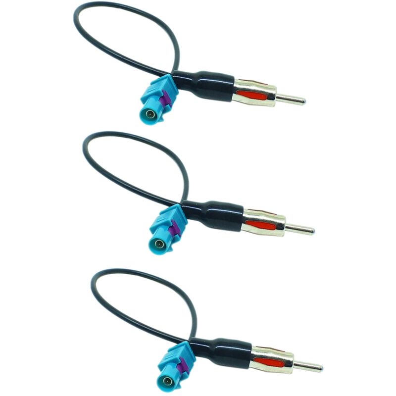 Image of Tlily - 3X Universal Fakra zu din Auto Stereo Radio Antennen Adapter Mast Antennen Adapter