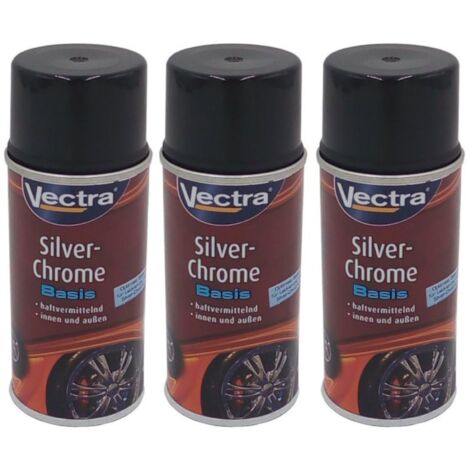3x Vectra® Silver Chrome Basis Spezial Grundierung 150ml Haftgrund Spray Primer