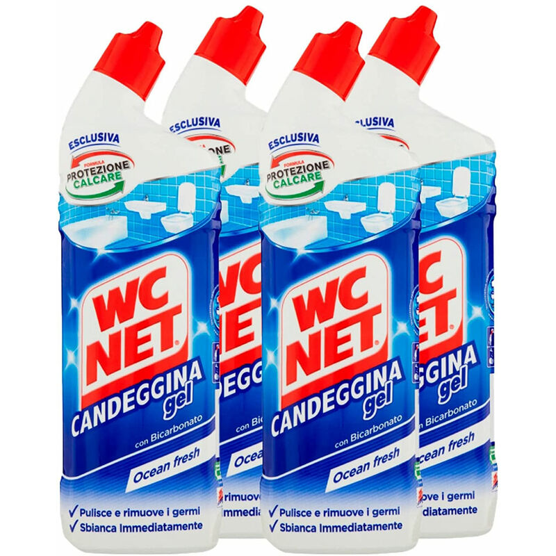 3x Wc Net Bleach gel Lime Scale Protection Formula Promo 3 Bottles 700ml