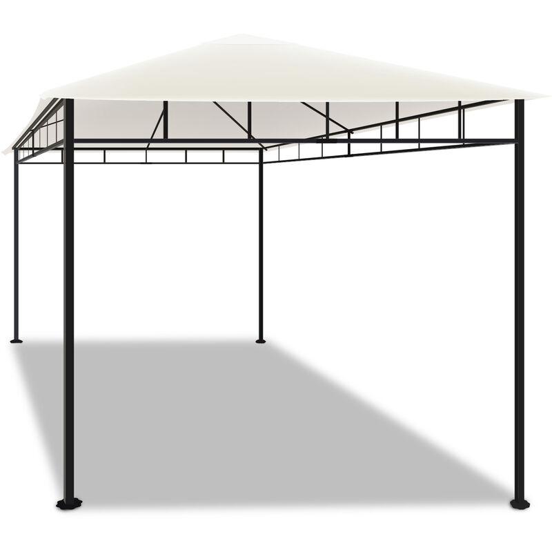 Frankystar - 3x2 m gazebo extérieur en fer élégant gazebo de jardin couleur écru