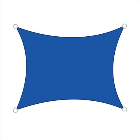 3x2m Sun Sail Shade Rectangular Awning Canopy Garden Sun Patio Sunscreen - Blue