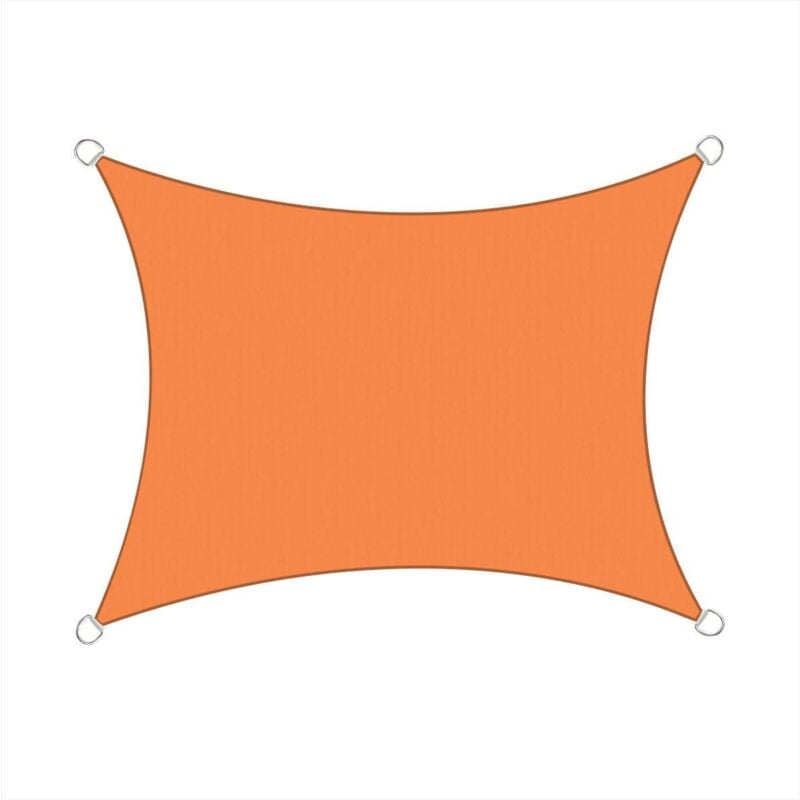 3x2m Sun Sail Shade Rectangular Awning Canopy Garden Sun Patio Sunscreen - Orange