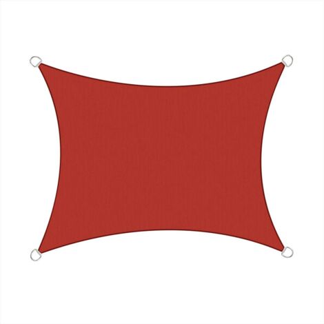 3x2m Sun Sail Shade Rectangular Awning Canopy Garden Sun Patio Sunscreen - Terracotta