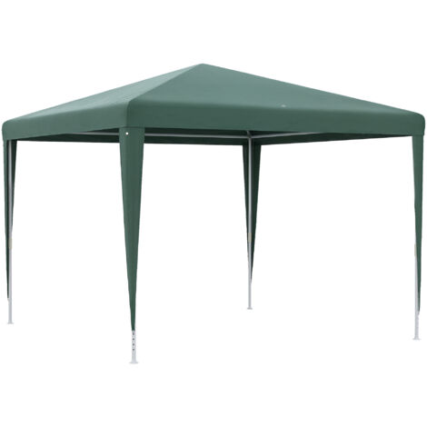 3x3 m et kiosque de jardin portable avec couverture UV, vert