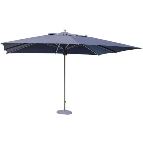 3x3 MT Garden Umbrella avec Central Palo Crux  Gray
