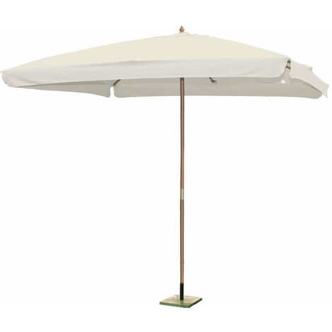 3x3 MT Garden Umbrella avec poteau en bois et drap avec un bordel 50 mm Garden Deluxe Collection