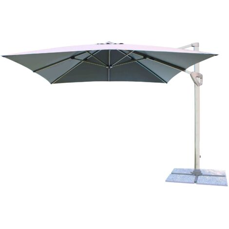 3x3 MT Garden Umbrella avec structure en aluminium et tissu de polyester Grus