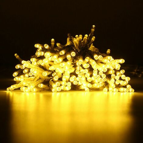 3x3M 300LED waterproof solar string light, 8 warm white lighting modes