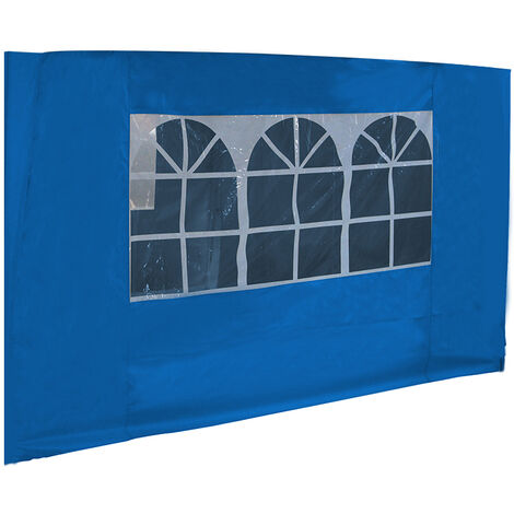 3x3M Blue Pop Up Gazebo Side Panel Wall with Window 1 Piece Only