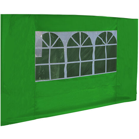 3x3M Green Pop Up Gazebo Side Panel Wall with Window 1 Piece Only