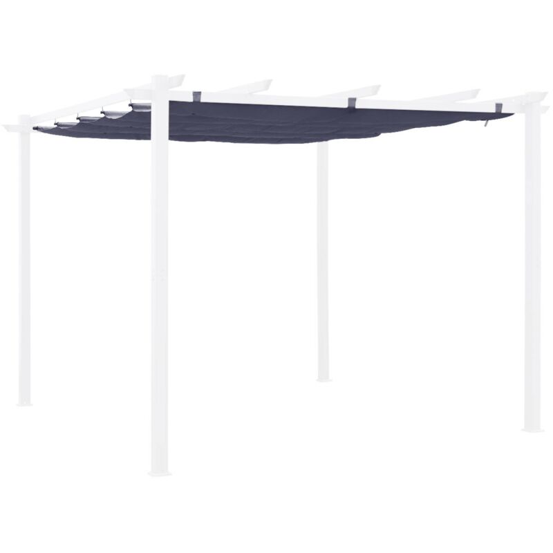 Sweeek 3x3m Isla Pergola Roof Cover Grey 243x250x250 Cm - Isla Roof Cover
