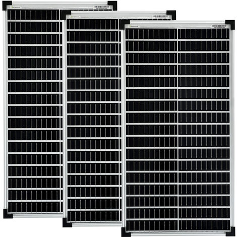 3x50 Watt Mono Solarmodule 10 Busbars 210mm Zellformat Solarpanele