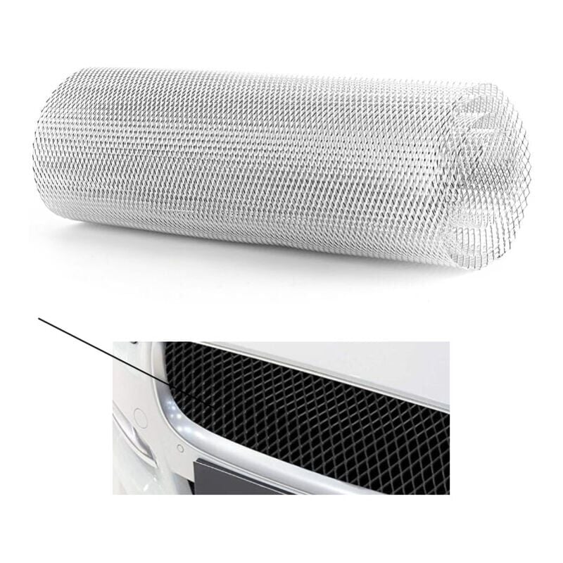 Image of 3x6mm Aluminium Legierung Auto Kühlergrill Grill Körper Stoßstange Rhombischen Grill Universal