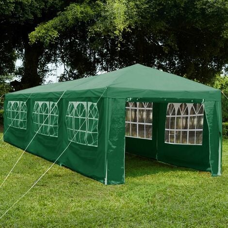 3x9m Gazebo With Sides Outdoor Garden Heavy Duty Party Tent