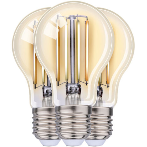 3xSmart Home Lampadina LED E27 Luce Bianca Calda Controllo App Alexa e Google 7W