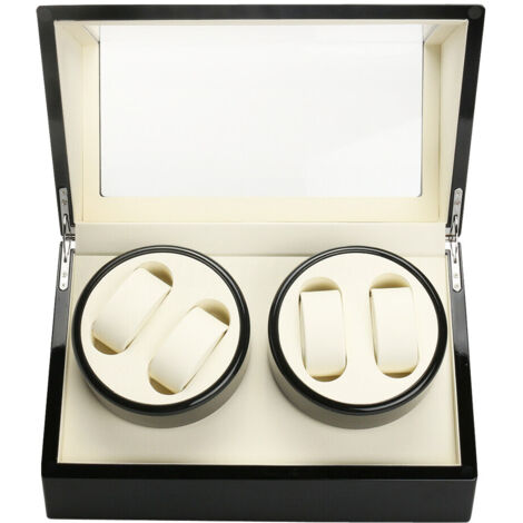 4+0 Uhren Automatischer Uhrenbeweger Holz Watch Winder Uhrenbox Uhrenkasten Uhrenbox Vitrine