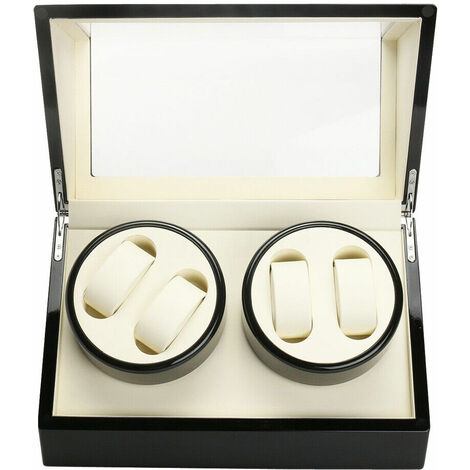 4+0 Uhren Automatischer Uhrenbeweger Holz Watch Winder Uhrenbox Uhrenkasten Uhrenbox Vitrine