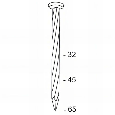 4 000 coils S D. 2,5 x 65 mm - Acier HDG - FAP65V5 - Alsafix