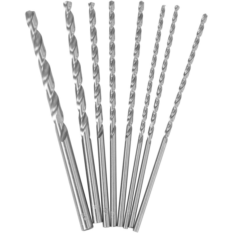 Image of Tlily - 4-10mm Extra Lange 200mm hss Spiralbohrer Gerader Schaft Schlangenbohrer Werkzeug