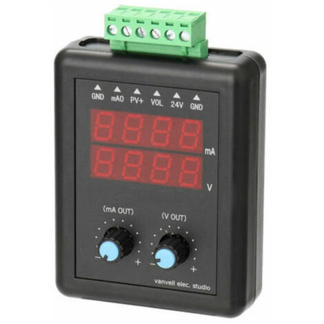 4-20mA 0-10V, 24V Signal Generator, Current and Voltage Transmitter, Constant Current and Signal Source, with Display