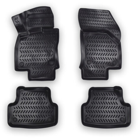 Комплект 4бр. 3D Гумени стелки за купе от TPE гума X-Series за AUDI A3 2013-2020г.