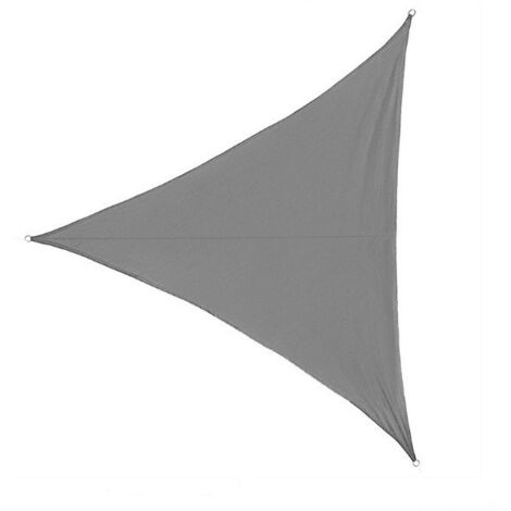 4  4  4M triangle voile d'ombrage pare - soleil UV block convient pour terrasse extérieure jardin arrière (gris argenté, 1pc)