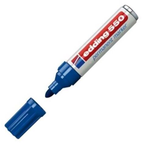 4-550 003 marcador permanente Punta de cincel Azul 10 pieza(s)