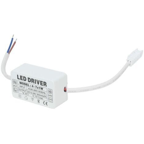 4-7X1W LED Driver Transformateur, Eclairage de plafond Systèmes d'éclairage D'alimentation à Courant Constant Transformateur D'alimentation étanche Adaptateur Entrée AC85-265V Sortie DC12-26V