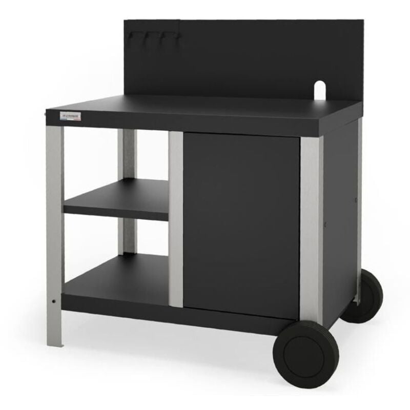 Carrello Allure Duo Nero e Acciaio