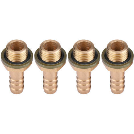 4 adaptateurs à vis creuse M8 pour système de refroidissement d'huile de moto, M121,25 mm
