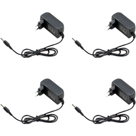 4 ALIMENTATORI TRASFORMATORE STABILIZZATO SWITCH TRIMMER 220V-12V 2 A AMPERE