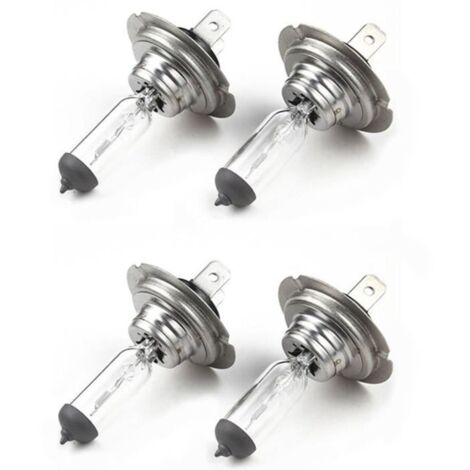 4 Ampoules de Phare de Voiture H7 12V - 55W Halogène Lampe Standard