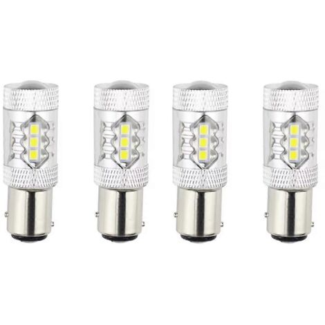 4 ampoules LED S2 H4 72 W 8000 lm pour phares de voiture (feux de croisement/route) blanc 6000 K - AquaForge