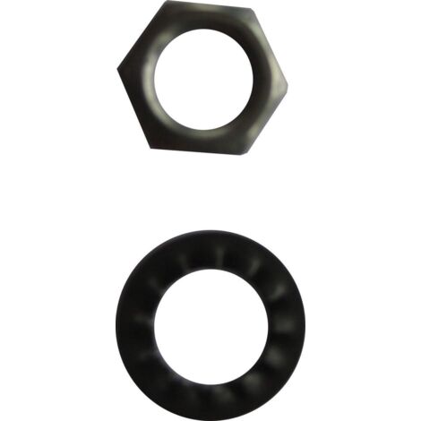 4 arandelas moleteadas electraline con coronas hexagonales - 70550