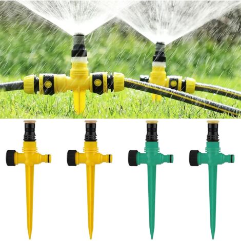 4 arroseurs de pelouse (vert, jaune), arroseurs de jardin-AquaForge