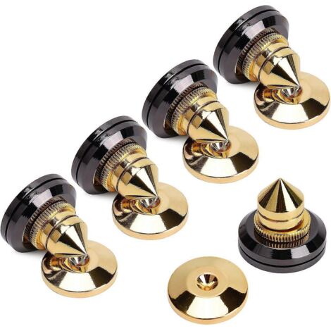 4 audio power amplifier turntable isolation bracket feet conical pad paste type anti-vibration pad with 3M double-sided adhesive