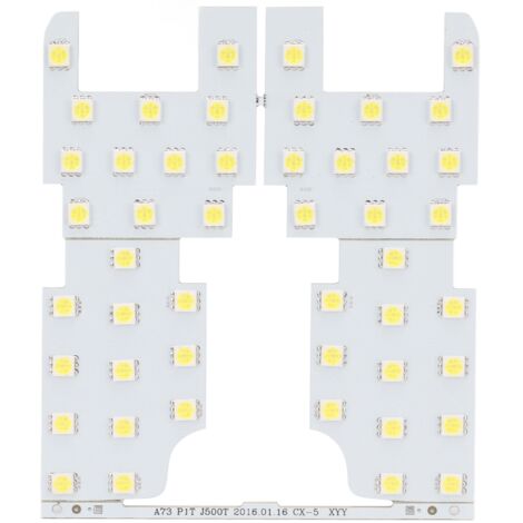 4 automatische Innenraum-Leseleuchten mit 48 LEDs und 8000 lm weißem Licht als Ersatz für die Innenraumbeleuchtung des MAZDA CX-5.