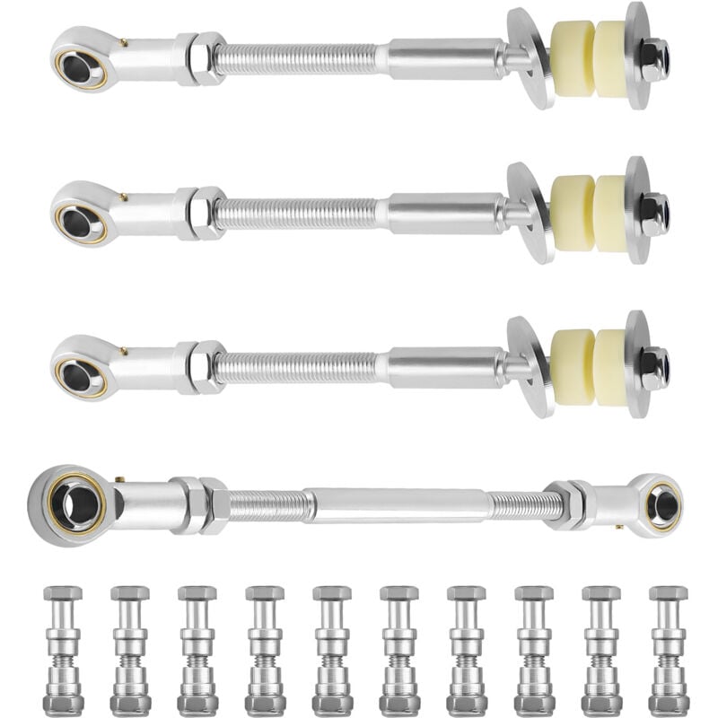 Maxpeedingrods - 4 Avant & arriè Adjustable Sway Bar Link Kit For Nissan Patrol gu Y61 2'-8' Lift