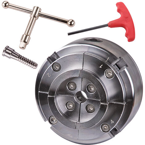 4 Backen Spannfutter Backenfutter 4,5 Zoll für Drechselbank Drehmaschine M33x3,5