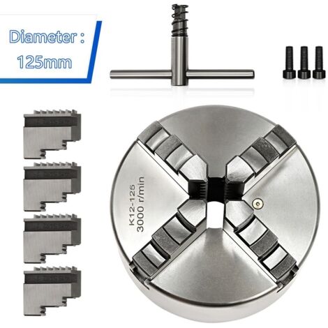 4-Backenfutter Drehfutter 125 mm Drehfutter mit 4 Backen und automatischer Zentrierung