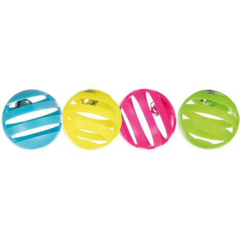 4 balles de jeu ø 4 cm pour chat - Trixie