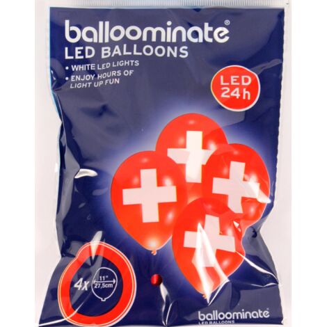 4 ballons LED Suisse