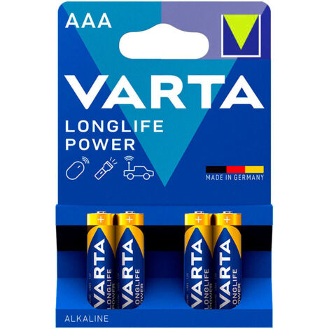 4 batterie ad alta energia LR03 AAA VARTA AAA